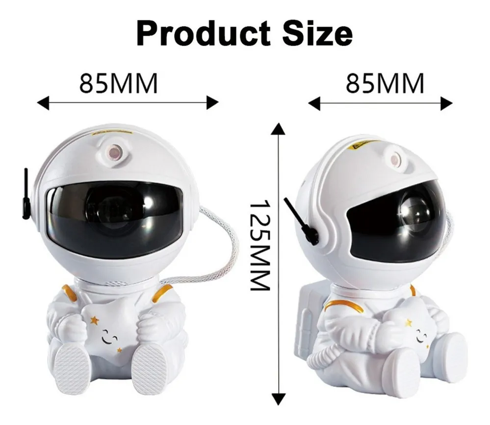 🌌 Proyector Astronauta Mágico de Galaxias | Luz Nocturna LED 360° para Niños y Hogar ✨