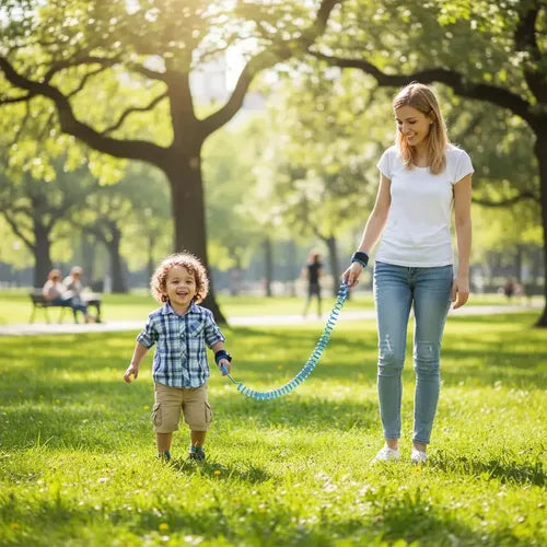 Manilla Antipérdida de Seguridad Acolchada para Niños | Cable de Acero 360°