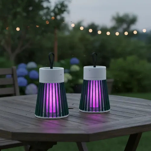 Lámpara Mata Moscas y Mosquitos UV Ultra Silenciosa | Atrapador de Insectos para el Hogar