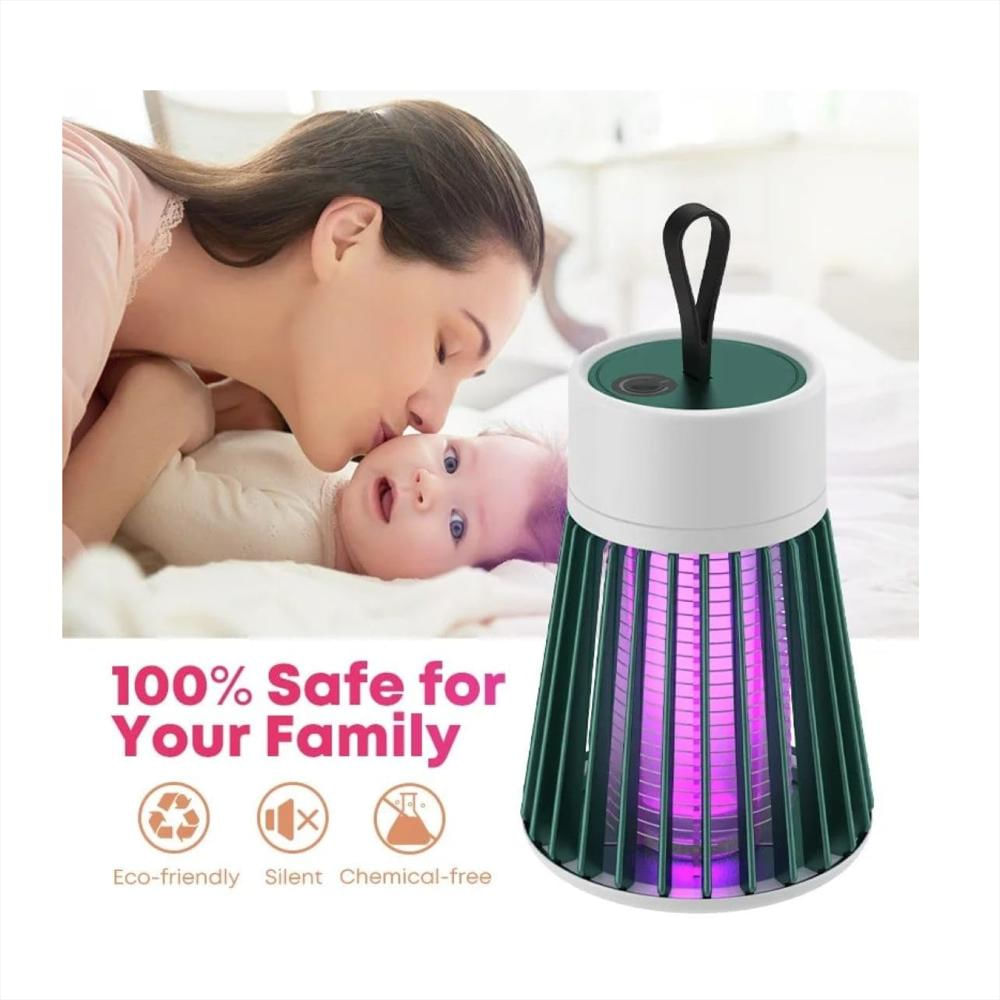 Lámpara Mata Moscas y Mosquitos UV Ultra Silenciosa | Atrapador de Insectos para el Hogar