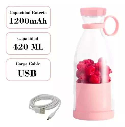 Licuadora Portátil Recargable USB Fresh Juice | Vasos & Batidos en Segundos