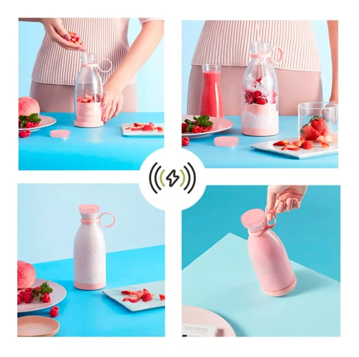 Licuadora Portátil Recargable USB Fresh Juice | Vasos & Batidos en Segundos