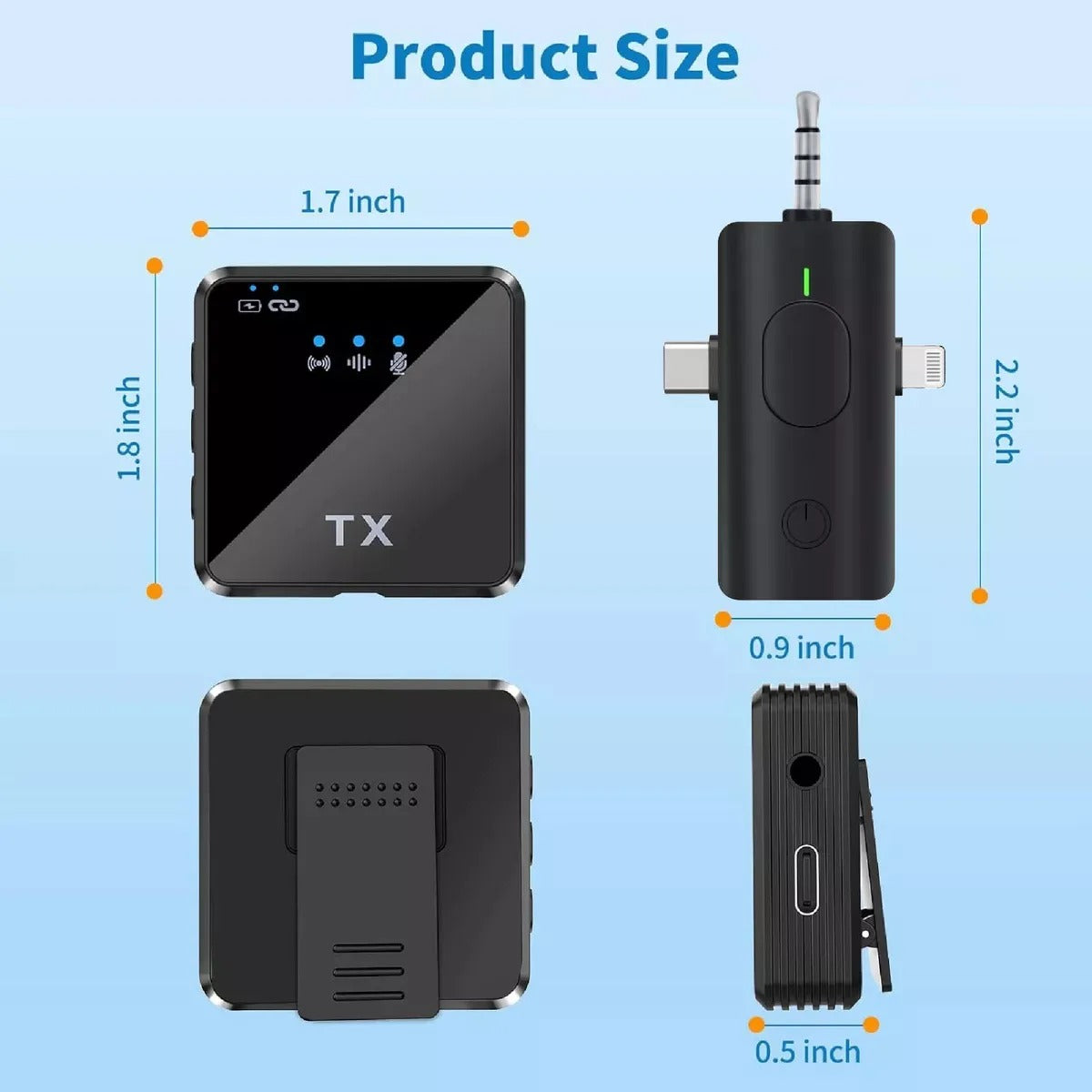Kit de Micrófonos Inalámbricos Dúo F11-2 Pro | Audio HiFi DSP y Reducción de Ruido para Creadores, Celulares y Cámaras