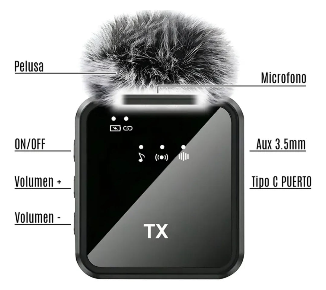 Kit de Micrófonos Inalámbricos Dúo F11-2 Pro | Audio HiFi DSP y Reducción de Ruido para Creadores, Celulares y Cámaras