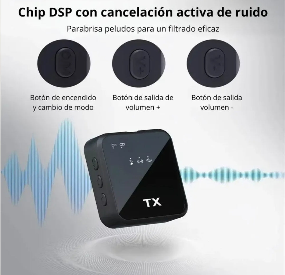Kit de Micrófonos Inalámbricos Dúo F11-2 Pro | Audio HiFi DSP y Reducción de Ruido para Creadores, Celulares y Cámaras