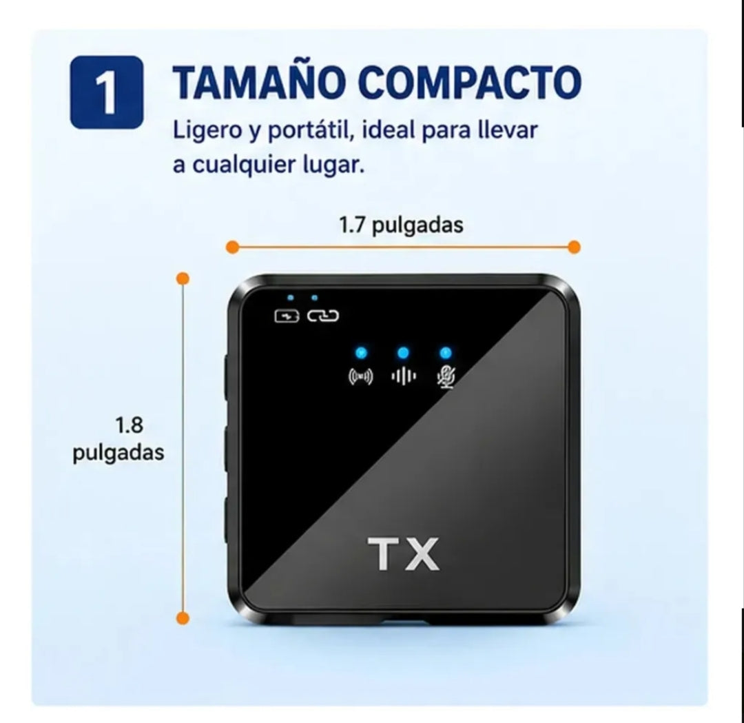 Kit de Micrófonos Inalámbricos Dúo F11-2 Pro | Audio HiFi DSP y Reducción de Ruido para Creadores, Celulares y Cámaras