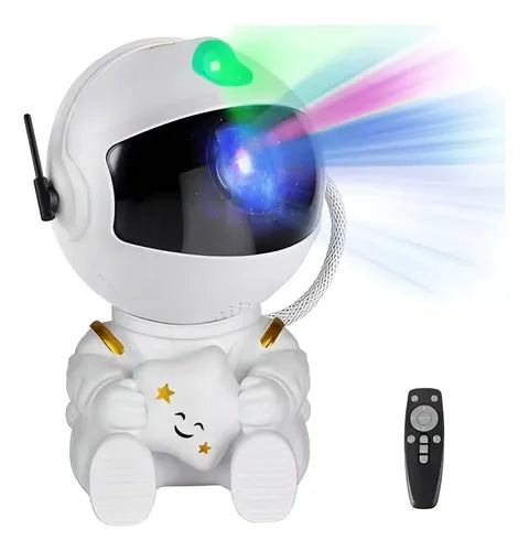 🌌 Proyector Astronauta Mágico de Galaxias | Luz Nocturna LED 360° para Niños y Hogar ✨