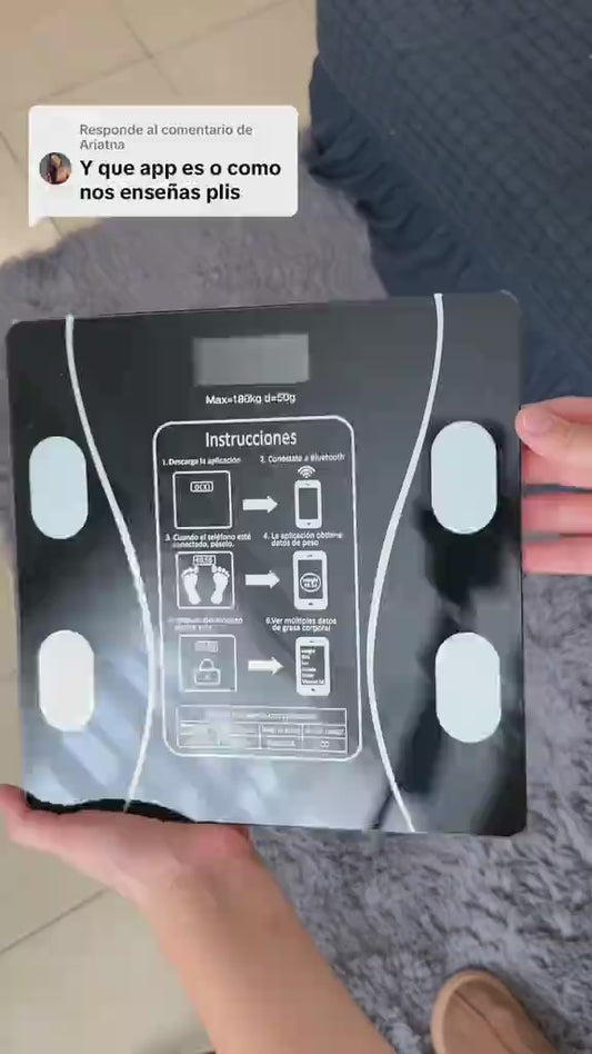 Báscula Digital Inteligente Bluetooth® + App de Monitoreo Corporal